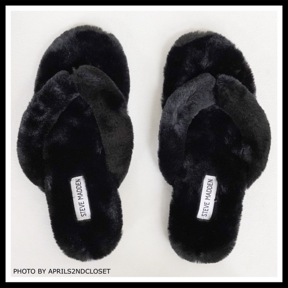 STEVE MADDEN SET BLACK SLIDE SANDALS WRISTLET A3C - Picture 4 of 8